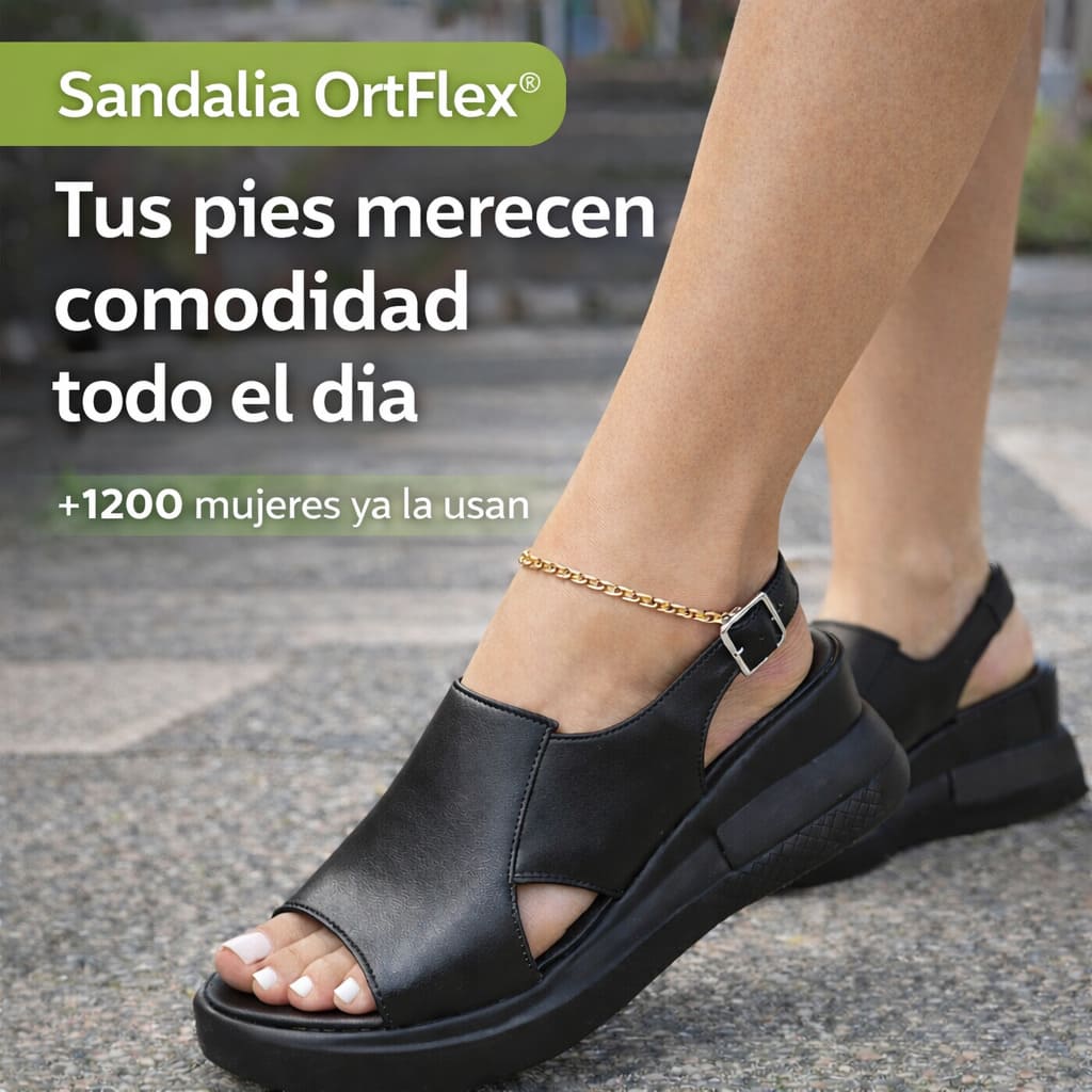 Sandalia Anatómica OrtFlex® - Caminar cómodo cambia todo tu día