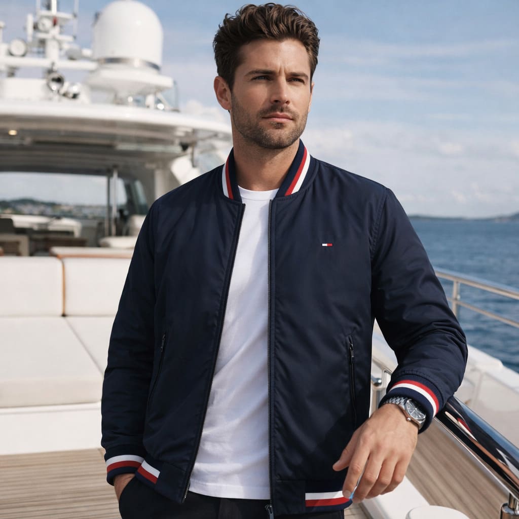Chaqueta TH Belmont® - Presencia que se nota | chaqueta para hombre colores: Azul oscuro, Negro, Blanco