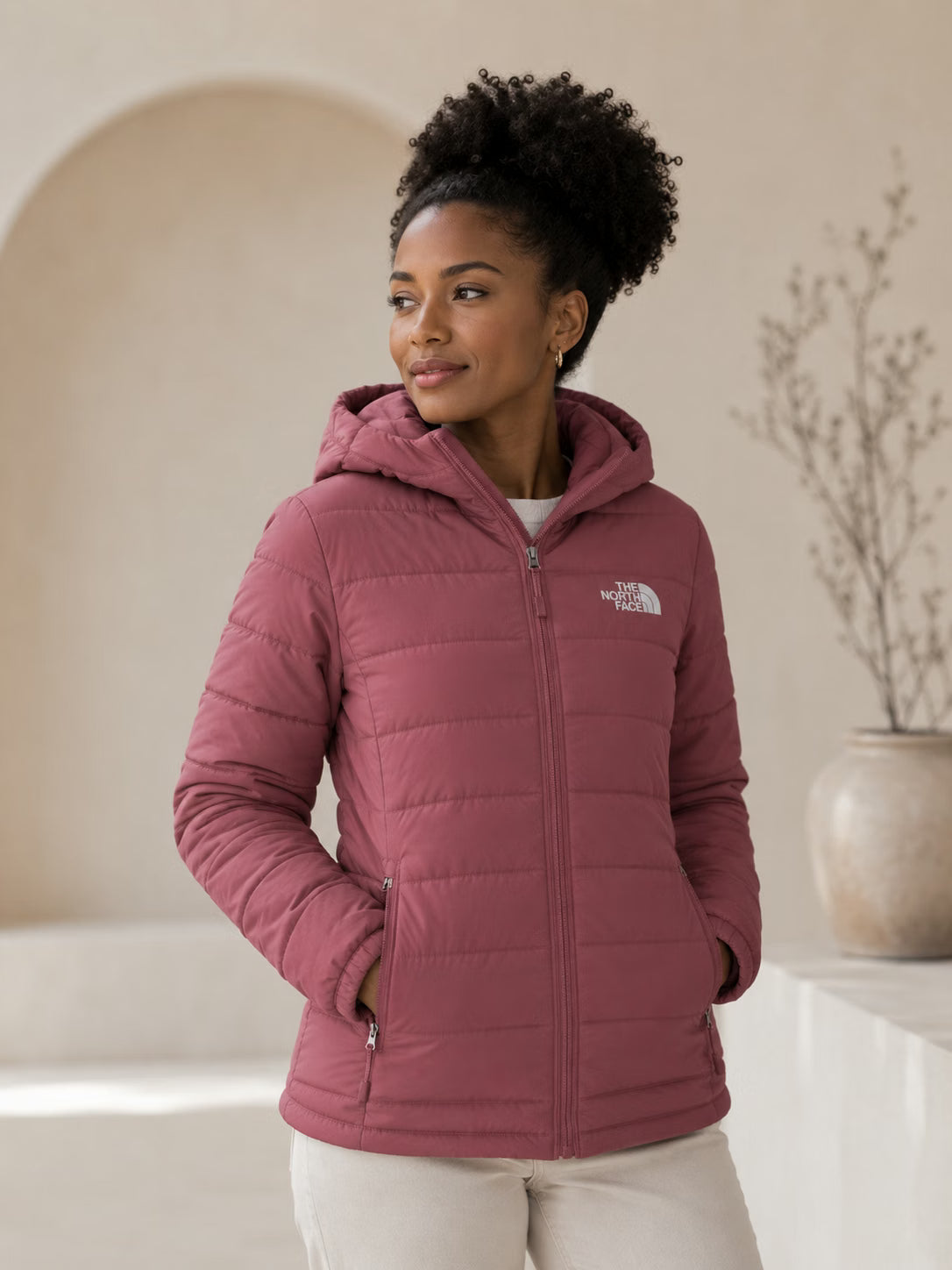 Chaqueta North Face Mujer color azul oscuro vista frontal