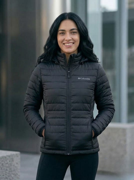 Chaqueta femenina Powder Lite™ con capucha | chaqueta para mujer - vista 4