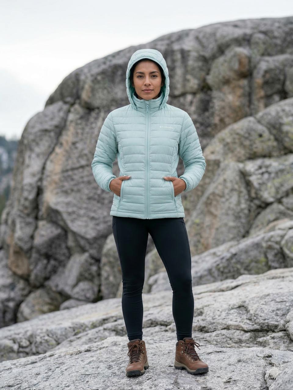 Chaqueta femenina Powder Lite™ con capucha | chaqueta para mujer - vista 7