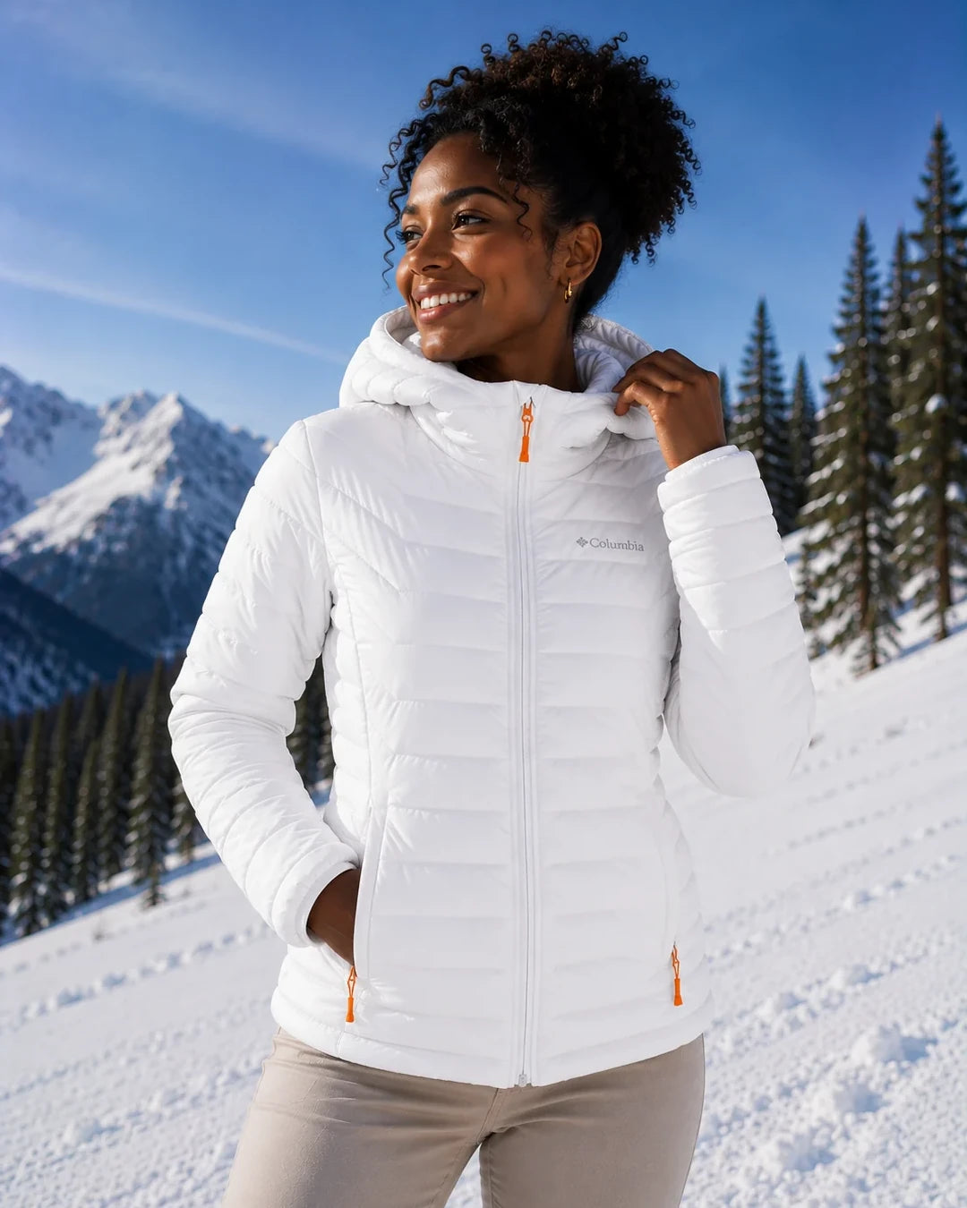Chaqueta Columbia Powder Lite - Capucha removible
