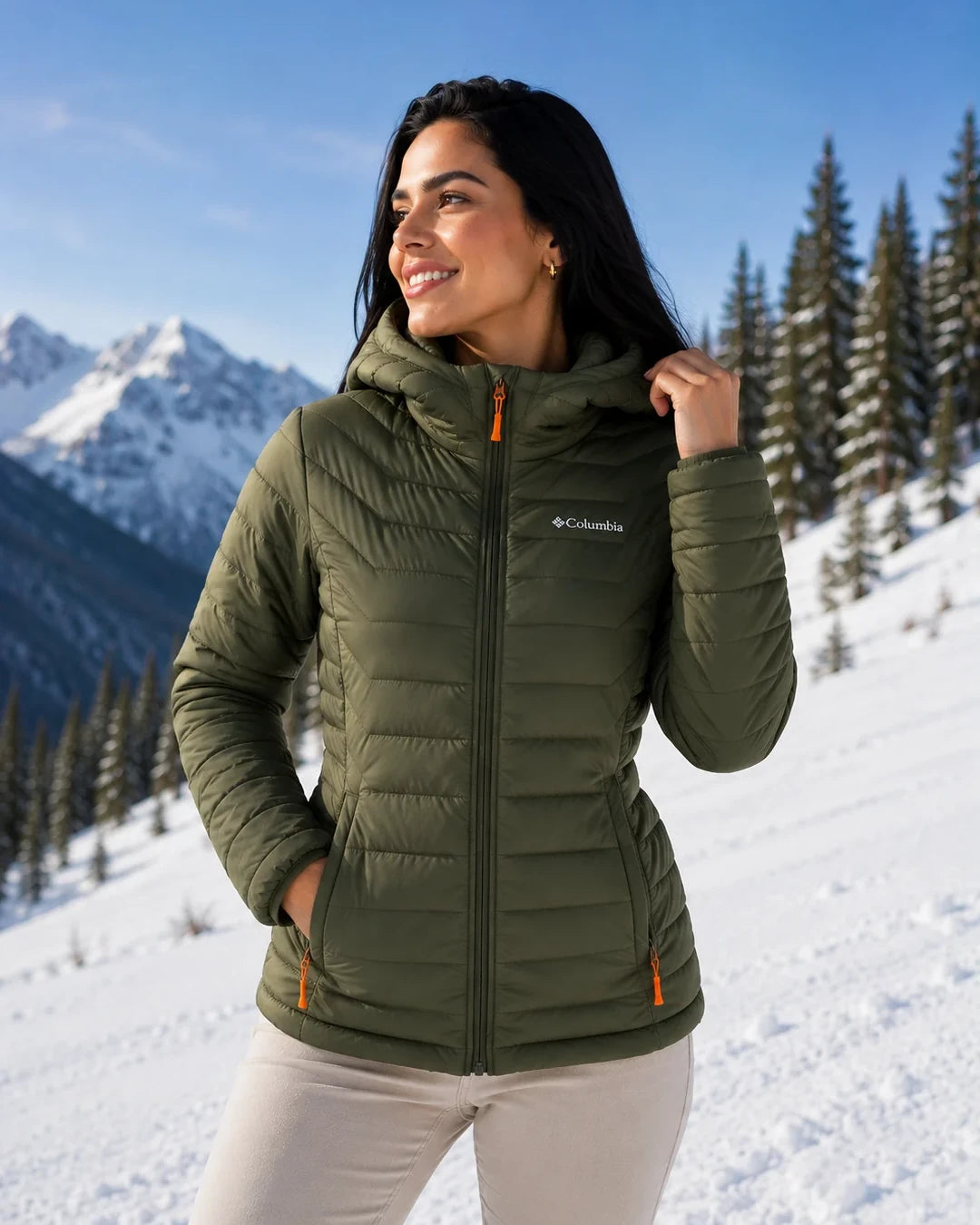 Chaqueta Columbia Powder Lite - Capucha removible