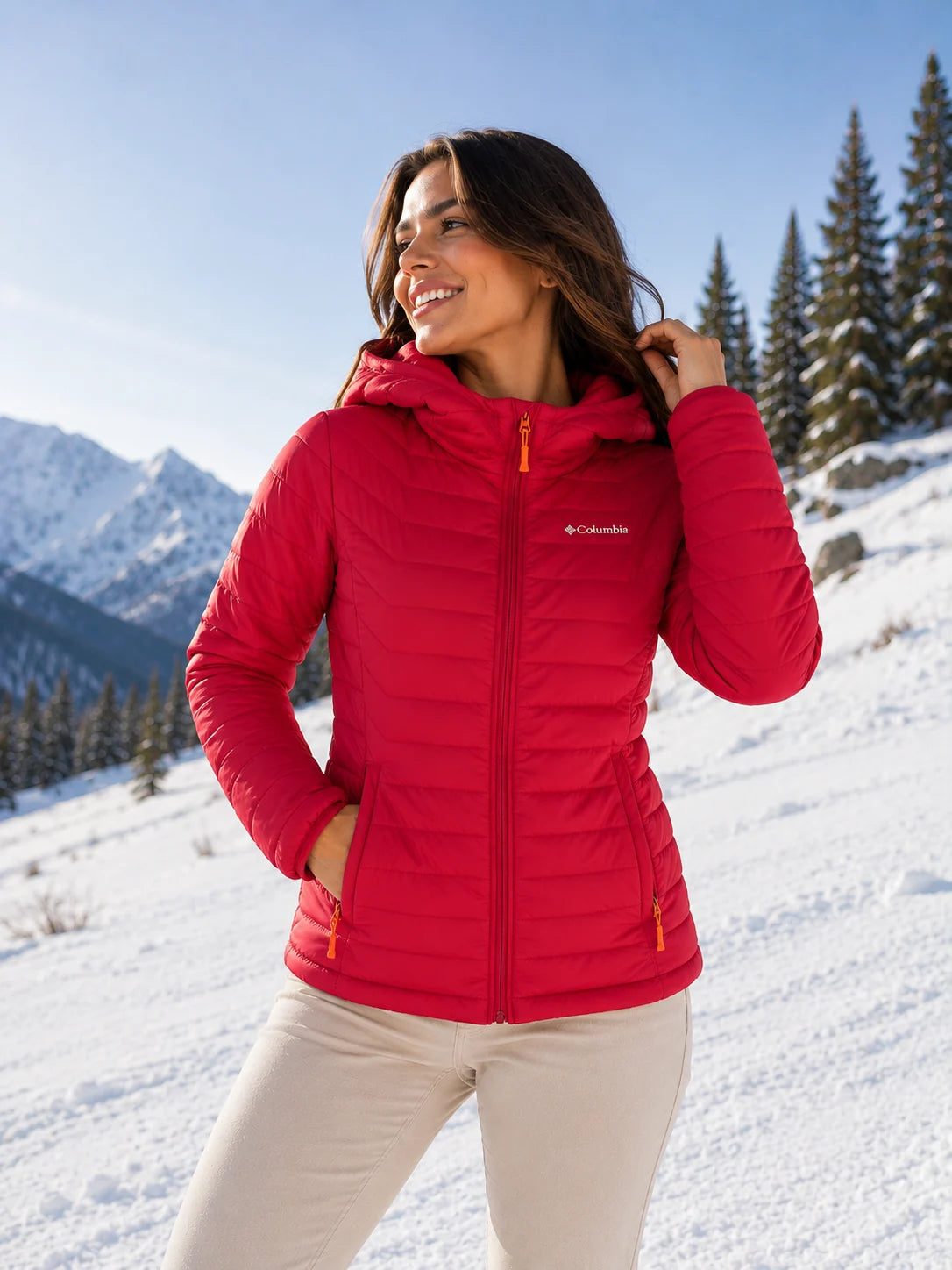 Chaqueta Columbia Powder Lite - Capucha removible