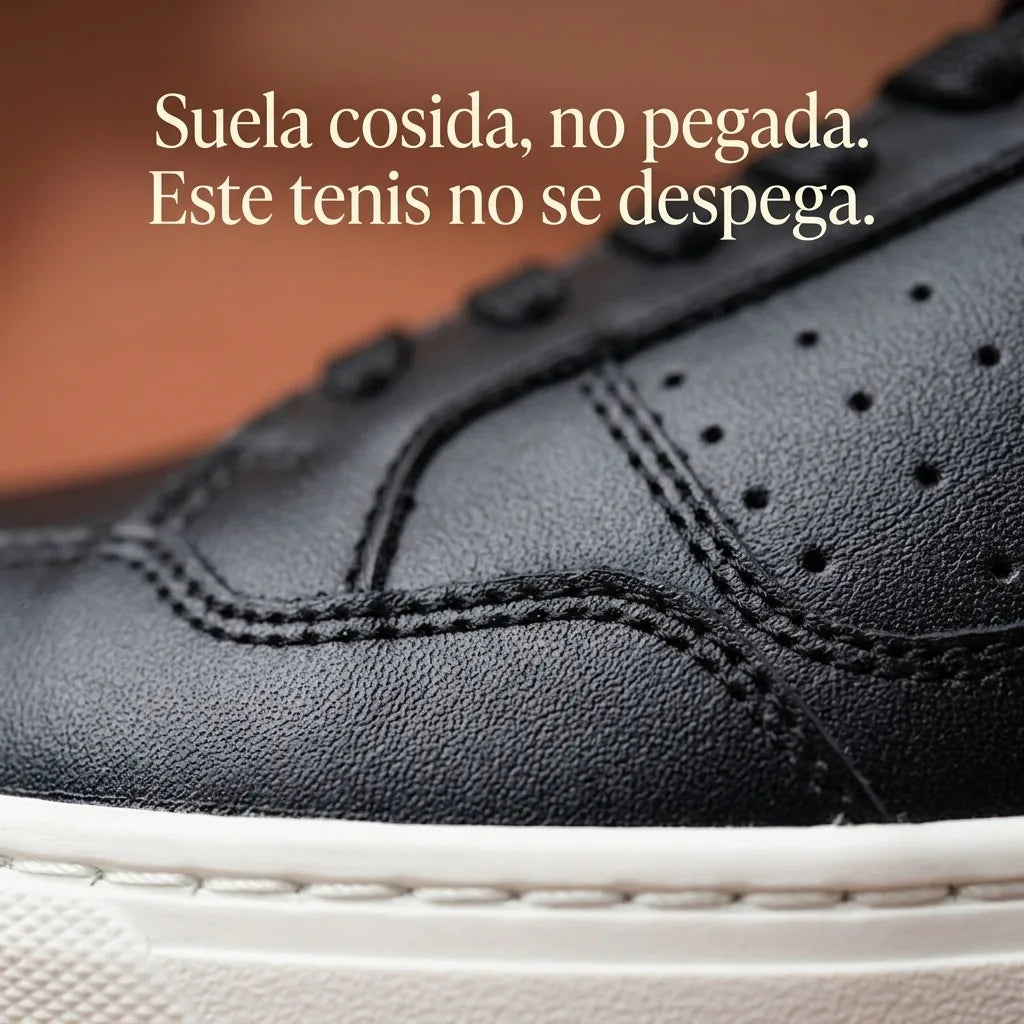 Tenis Cabrera — Cuero Legítimo, Suela Cosida Que No Se Despega