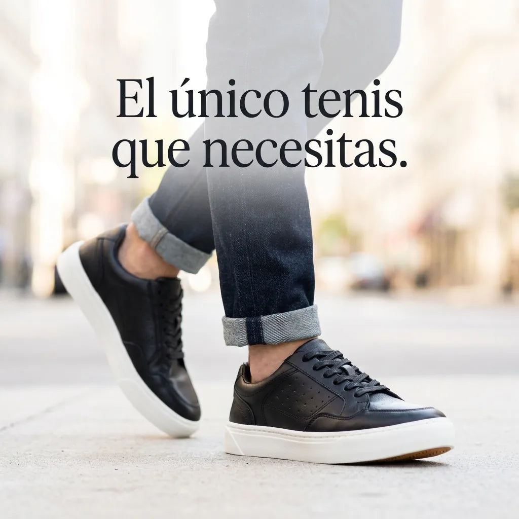 Tenis Cabrera — Cuero Legítimo, Suela Cosida Que No Se Despega